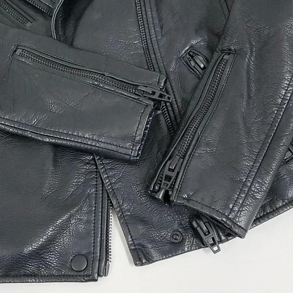 Blank NYC Womens Luxury Clothing Semi Fitted Vegan Leather Motorcycle J… - Picture 7 of 12